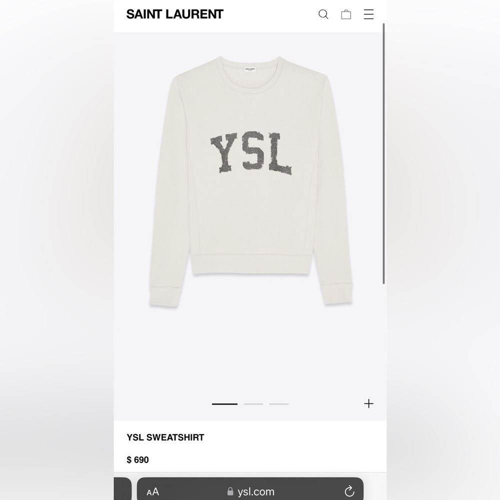 Authentic YSL Sweatshirt